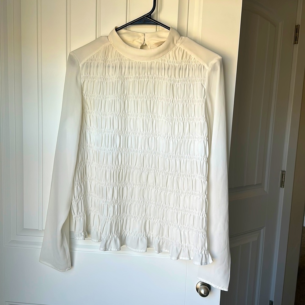 Cream/white H&M blouse